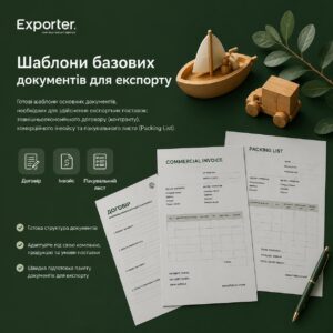 Шаблони базових документів для експорту